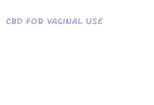 cbd for vaginal use