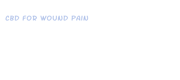 cbd for wound pain