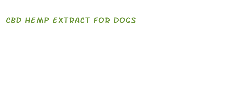 cbd hemp extract for dogs