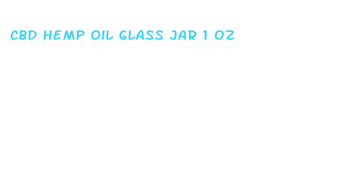 cbd hemp oil glass jar 1 oz