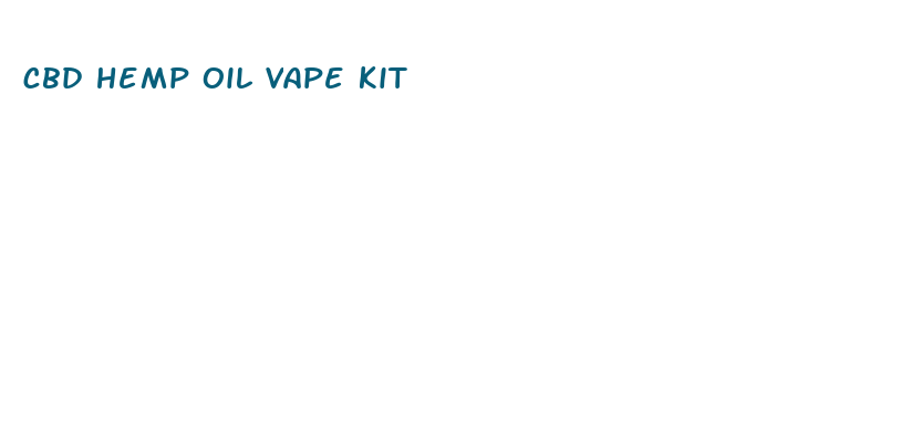 cbd hemp oil vape kit