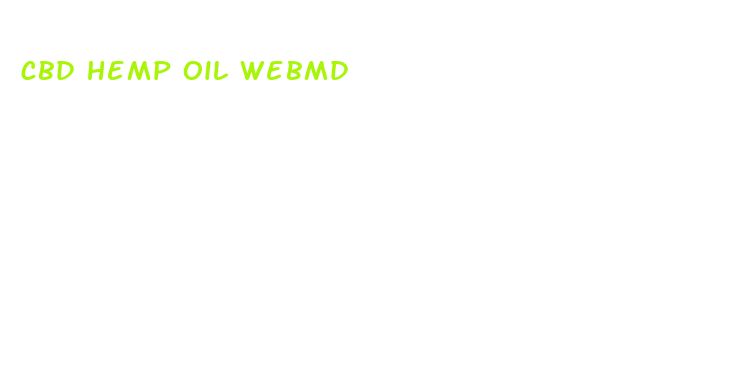 cbd hemp oil webmd