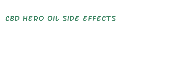 cbd hero oil side effects