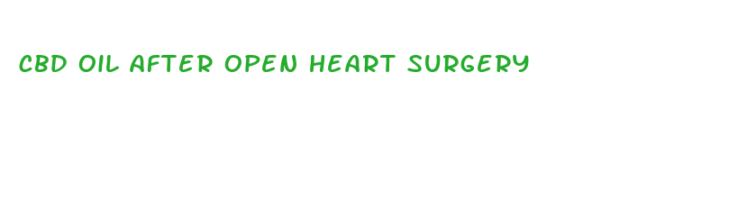 cbd oil after open heart surgery