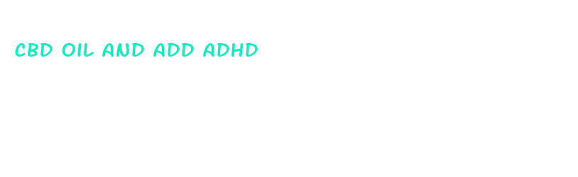 cbd oil and add adhd