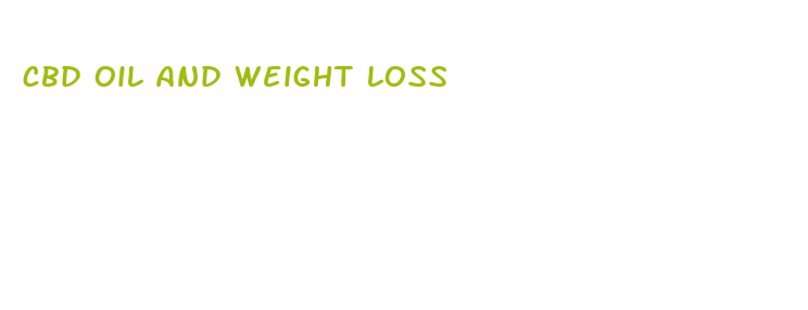 cbd oil and weight loss