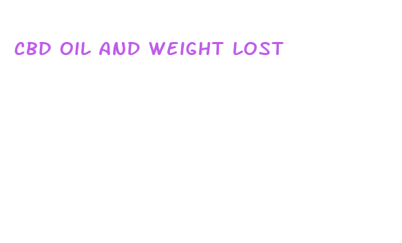 cbd oil and weight lost