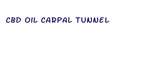 cbd oil carpal tunnel