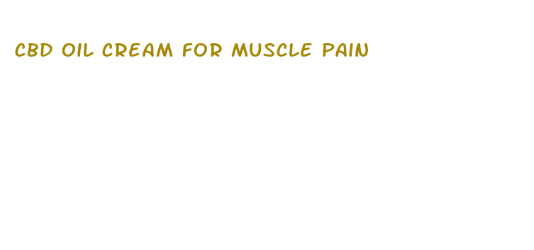 cbd oil cream for muscle pain