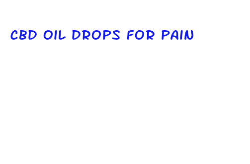 cbd oil drops for pain