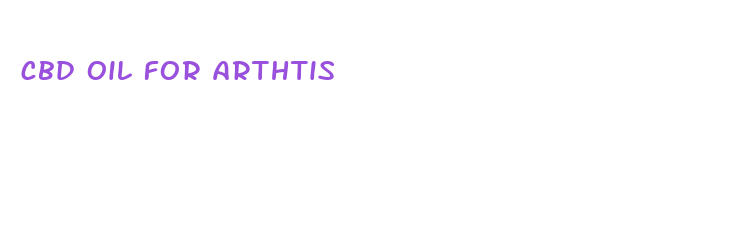 cbd oil for arthtis