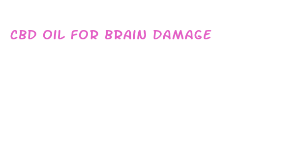 cbd oil for brain damage