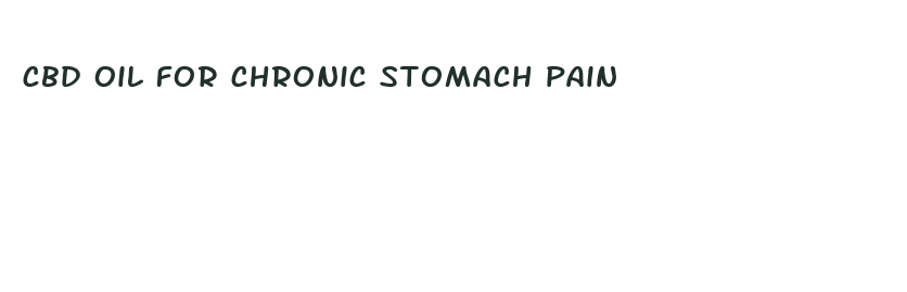 cbd oil for chronic stomach pain