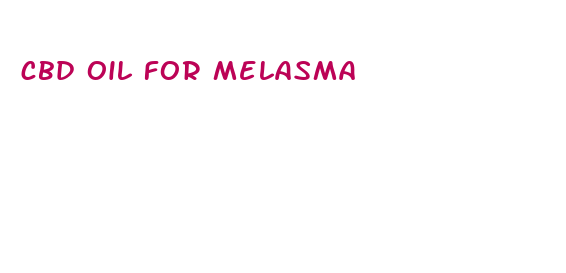 cbd oil for melasma