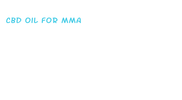 cbd oil for mma