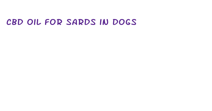 cbd oil for sards in dogs