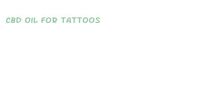 cbd oil for tattoos