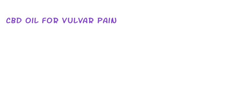 cbd oil for vulvar pain