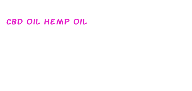 cbd oil hemp oil