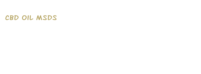 cbd oil msds