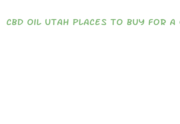 cbd oil utah places to buy for a good price