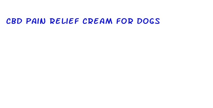 cbd pain relief cream for dogs