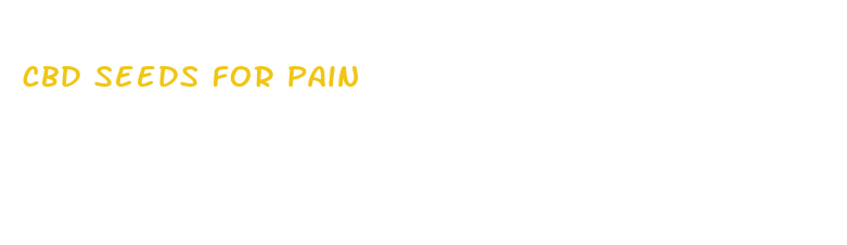 cbd seeds for pain