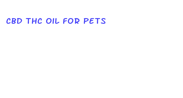 cbd thc oil for pets