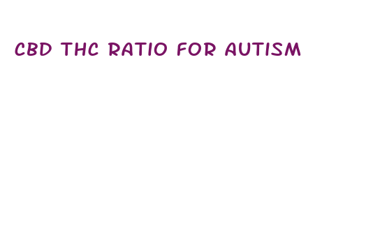 cbd thc ratio for autism