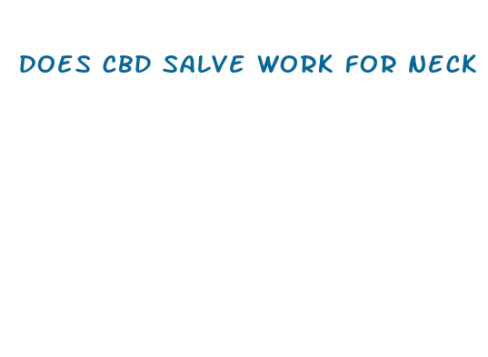 does cbd salve work for neck pain