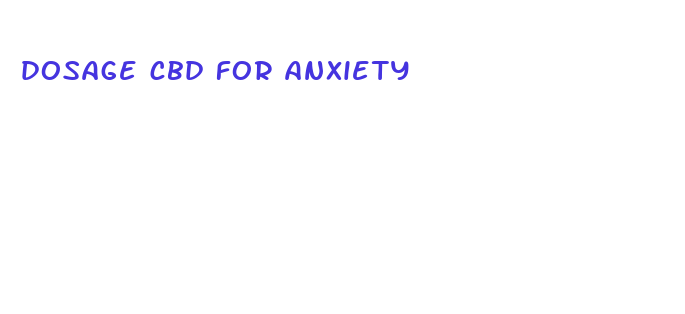 dosage cbd for anxiety