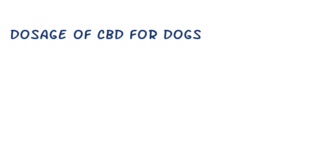 dosage of cbd for dogs