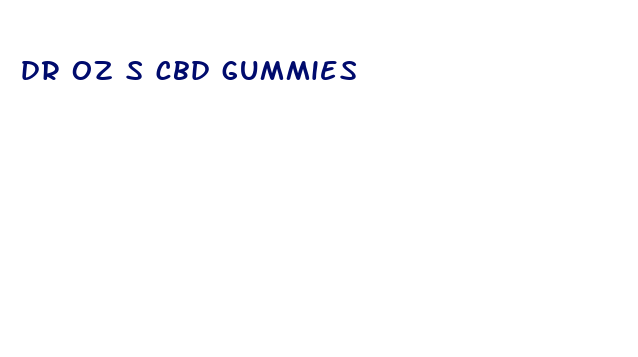 dr oz s cbd gummies