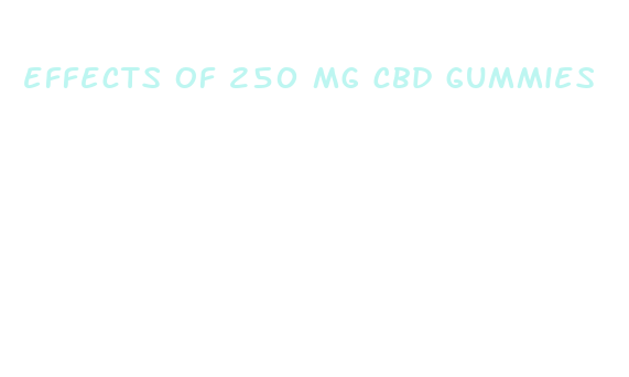 effects of 250 mg cbd gummies