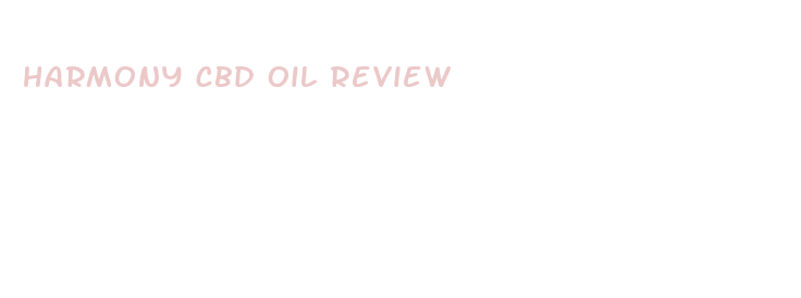 harmony cbd oil review