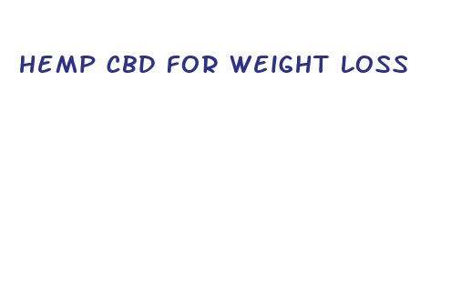 hemp cbd for weight loss