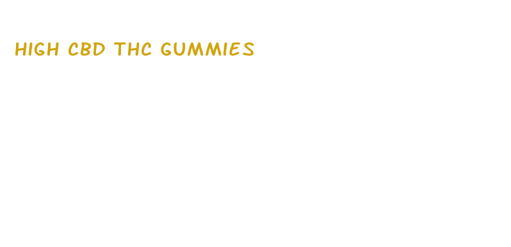 high cbd thc gummies