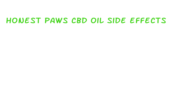 honest paws cbd oil side effects