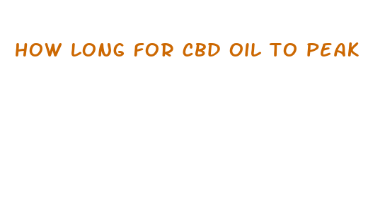 how long for cbd oil to peak