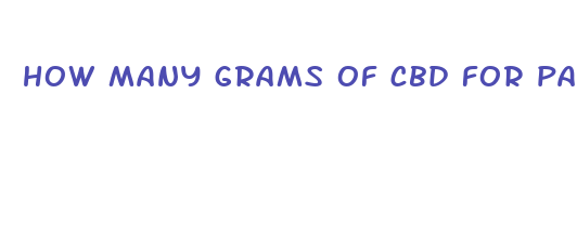 how many grams of cbd for pain