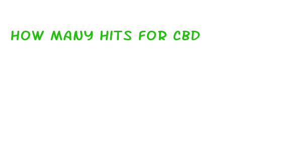 how many hits for cbd