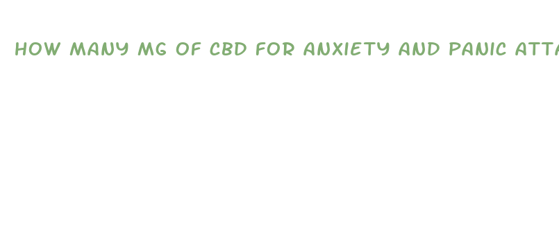 how many mg of cbd for anxiety and panic attacks