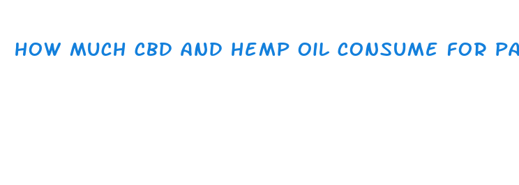 how much cbd and hemp oil consume for pain