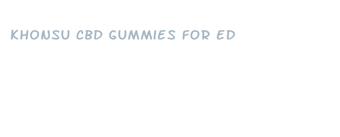 khonsu cbd gummies for ed