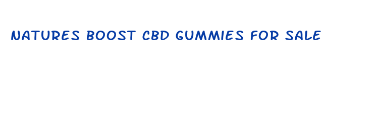 natures boost cbd gummies for sale