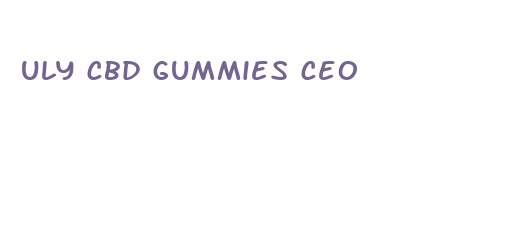 uly cbd gummies ceo