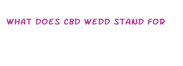 what does cbd wedd stand for