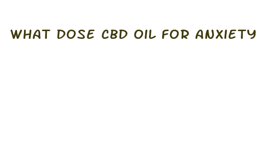 what dose cbd oil for anxiety