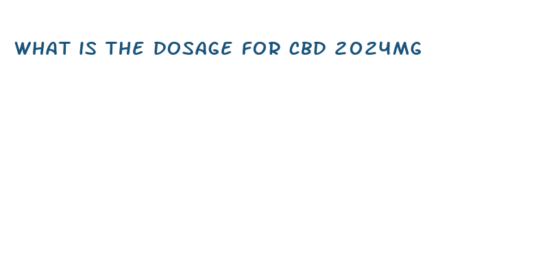 what is the dosage for cbd 2024mg