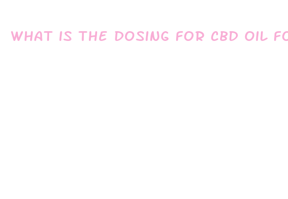 what is the dosing for cbd oil for dogs